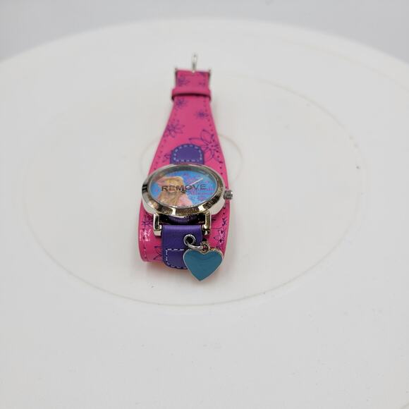 Vintage Disney Hannah Montana Watch Pink Purple Heart Charm Miley Cyrus New Box - Picture 10 of 14